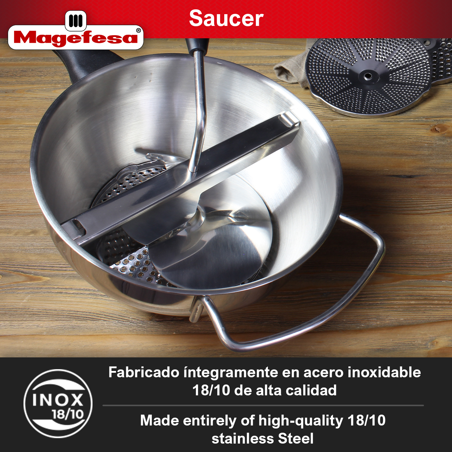 Pinzas de cocina multiusos ALZA, Fabricadas en Acero inoxidable