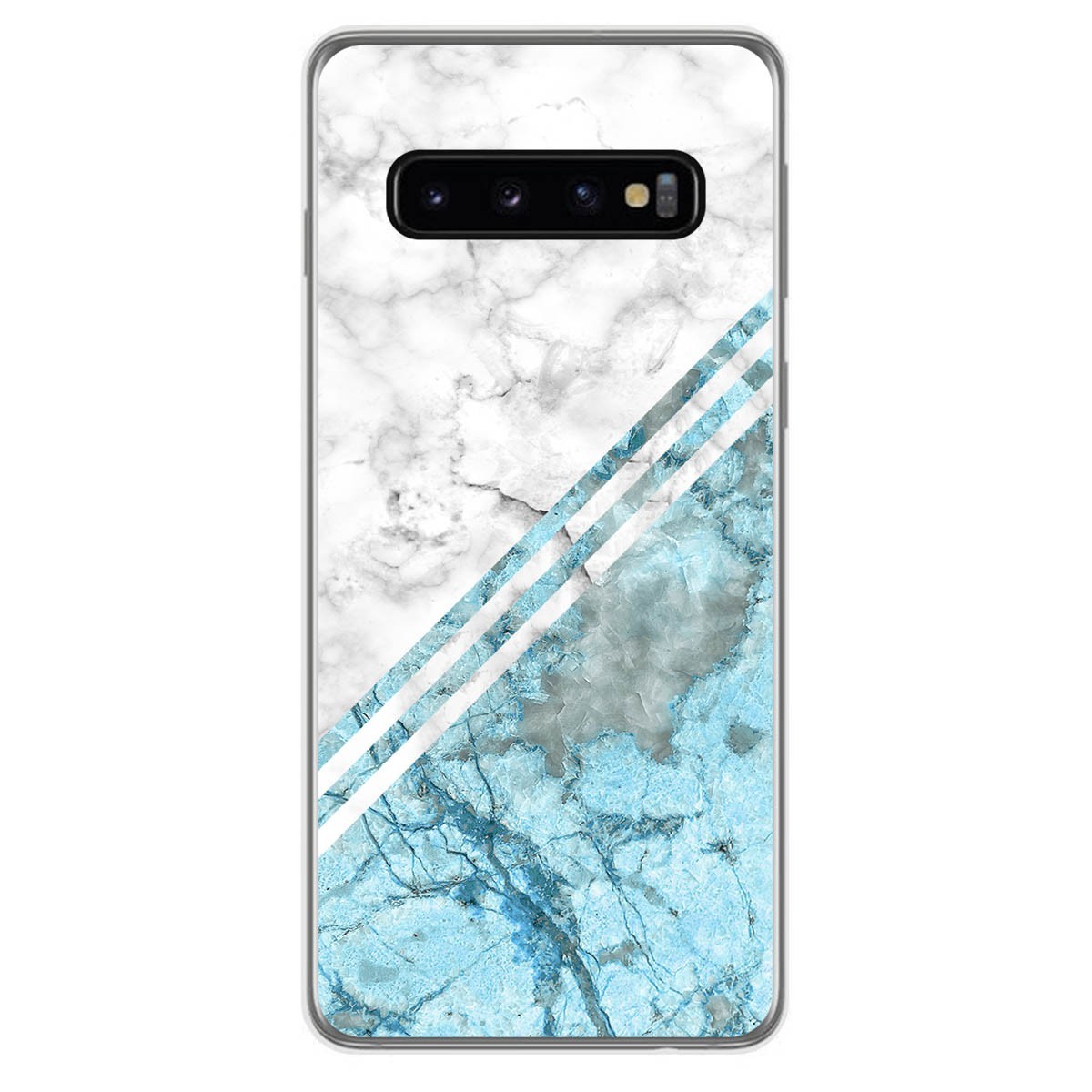 Tumundosmartphone Funda Gel Tpu para Samsung Galaxy S10 diseño Mármol 02 Dibujos