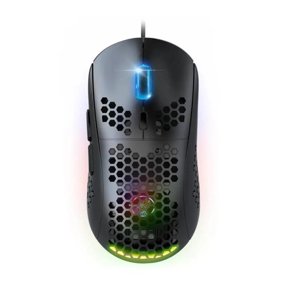 Ratón Spirit of Gamer PRO-M4 DARK USB 12800DPI Negro RGB 6 Botones