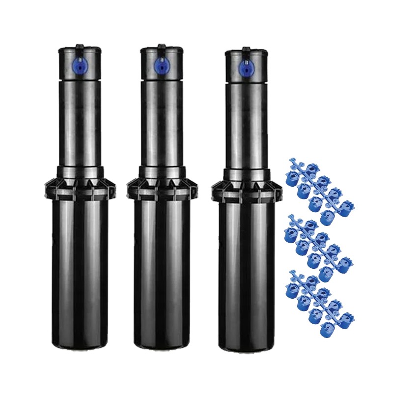 HUNTER Aspersor de Riego Hunter PGP-04 3/4'' | Pack 3 Aspersores de Jardin Emergente 4,9 a 14 Metros | Aspersor Turbina Ajustable PGP