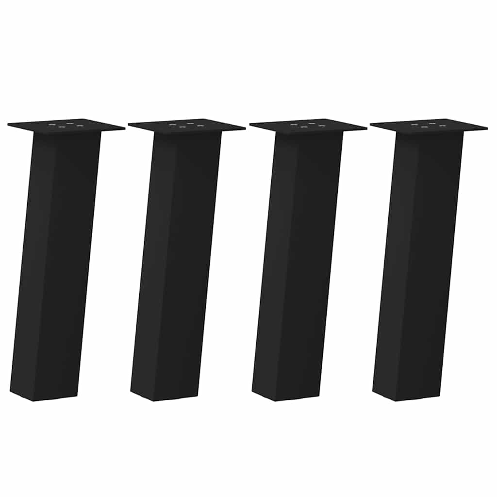 vidaXL Patas para mesa de centro (4 unidades) 30 cm, acero
