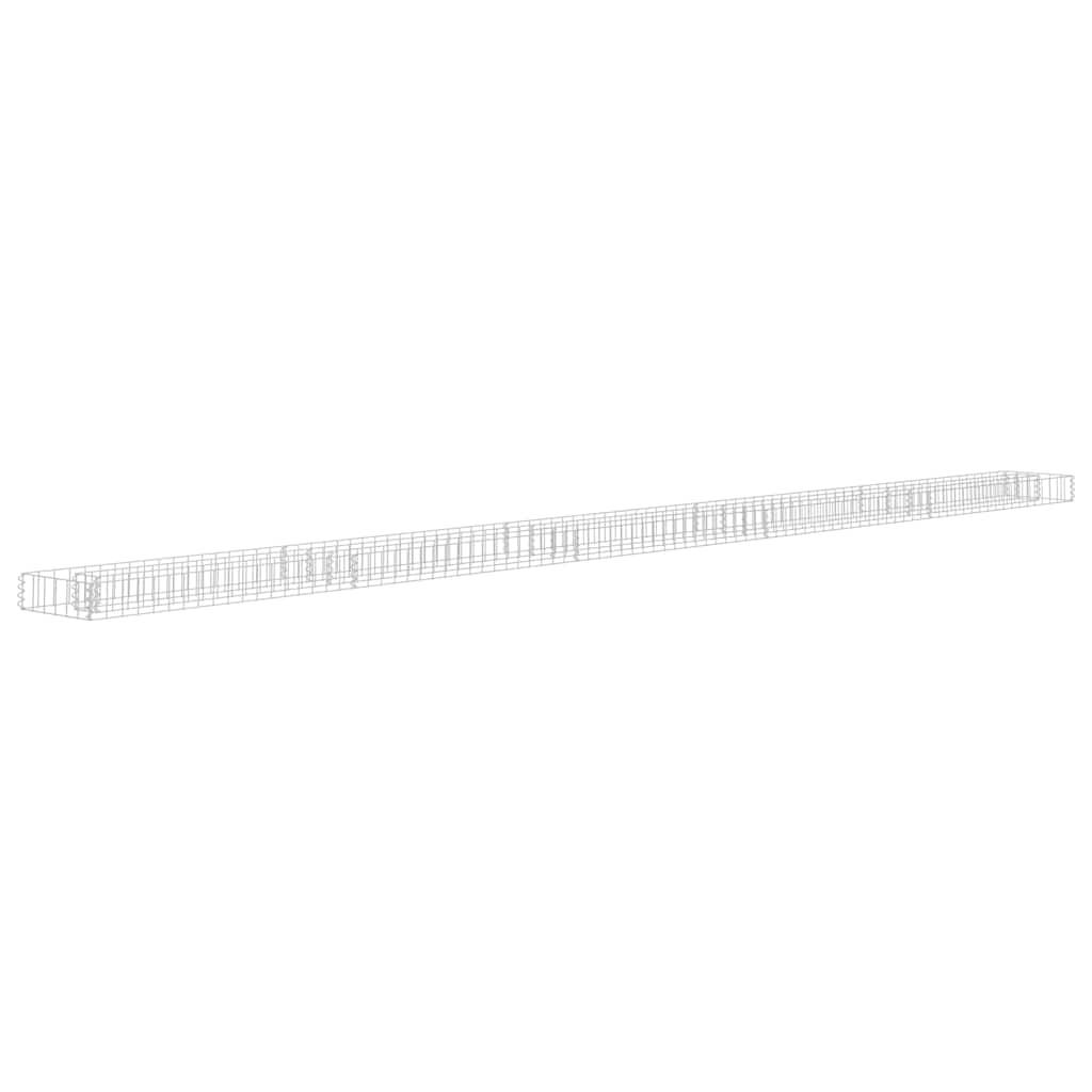vidaXL Arriate de gaviones de acero galvanizado 450x30x10 cm