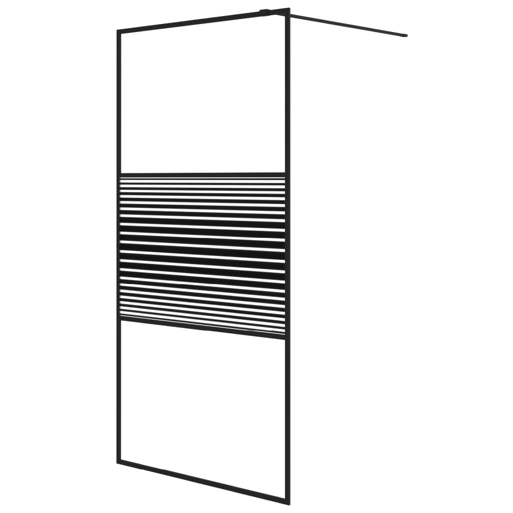 vidaXL Mampara de Ducha Vidrio ESG Transparente 100x195 cm Pantalla Color Blanco,  Negro, y mas