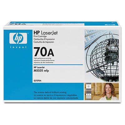 HP - Tóner Q7570A Negro para impresoras LaserJet M5xxx, capacidad 15.000 páginas, alta calidad y eficiencia para entornos profesionales