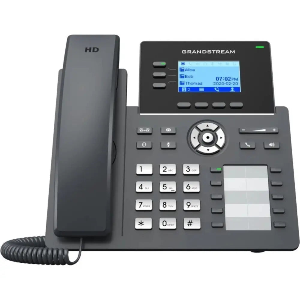 Teléfono IP Grandstream Networks GRP2604P 3 líneas LCD Gigabit Ethernet 2000 contactos Negro