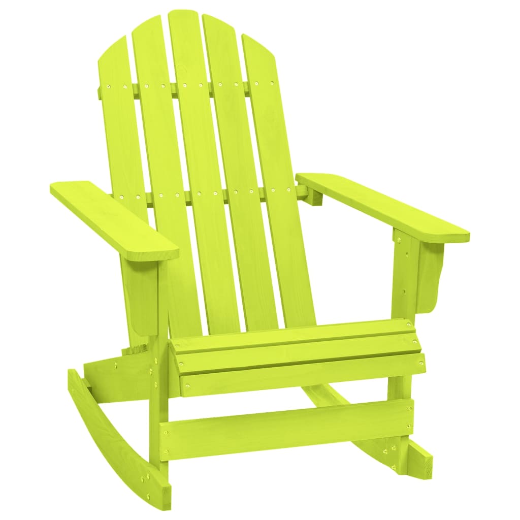 vidaXL Mecedora de jardín de madera