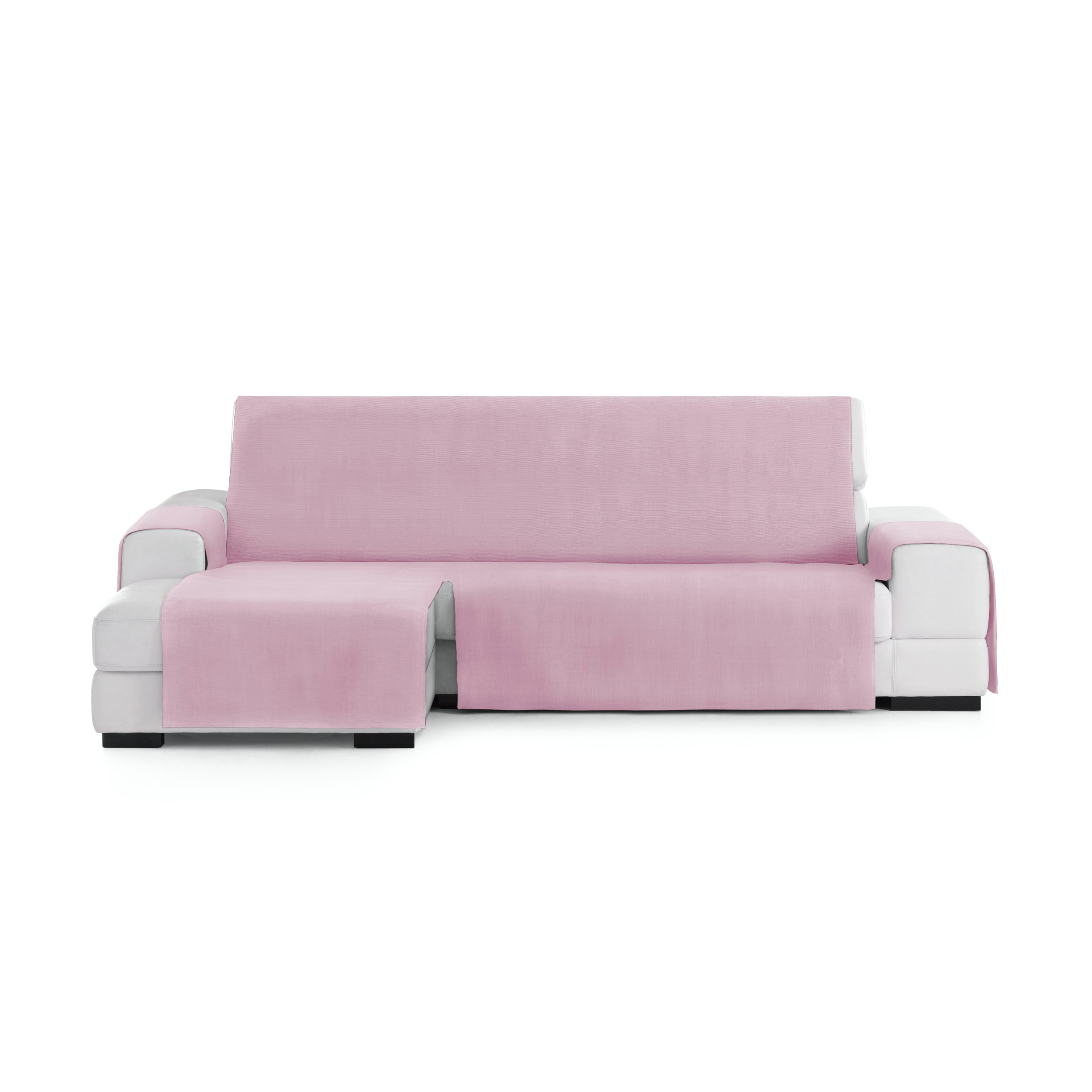Milica Funda Cubre Sofá Chaise 290 cm Longue Leire - Tejido Jaquard Lavable - Incluye 2 Fundas Cojín de regalo
