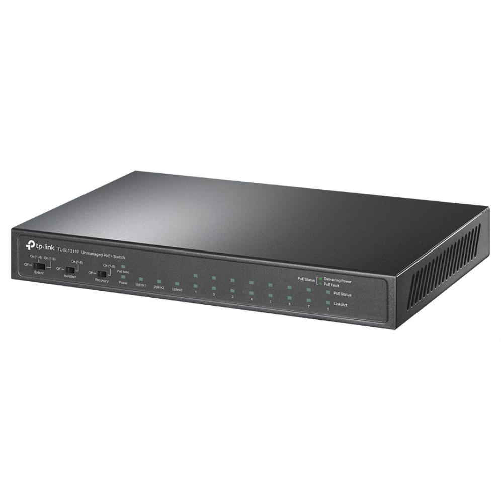 TP-Link TL-SL1311P Switch No Gestionado 8 Puertos Fast Ethernet PoE 2 Puertos Gigabit 1 Puerto SFP