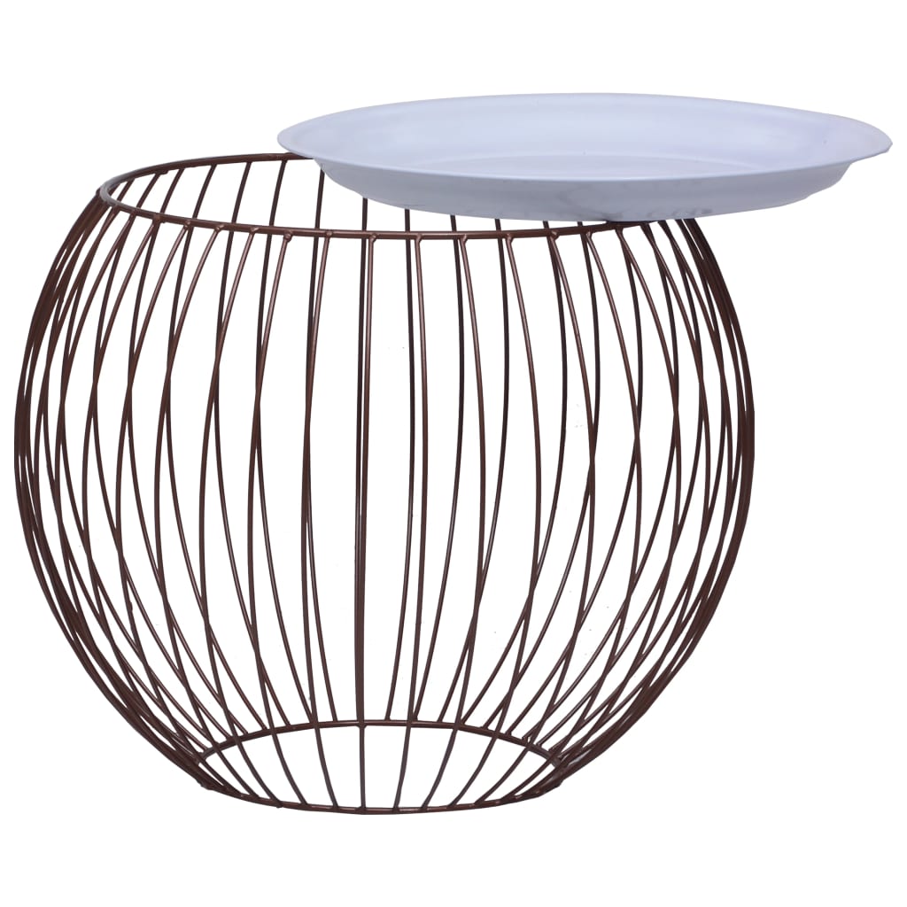 vidaXL Mesa de centro dorado 41x33 cm, 51x41 cm, Mesita de Salón o Comedor o Auxiliar Mesa de Café Meuble Salón