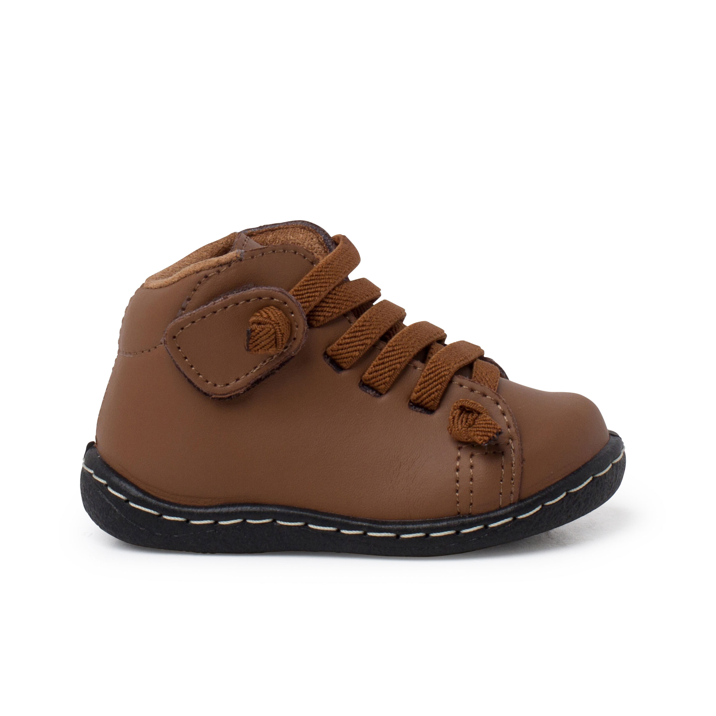 Pisamonas Botitas Piel Lavable Niños Cordones Elásticos