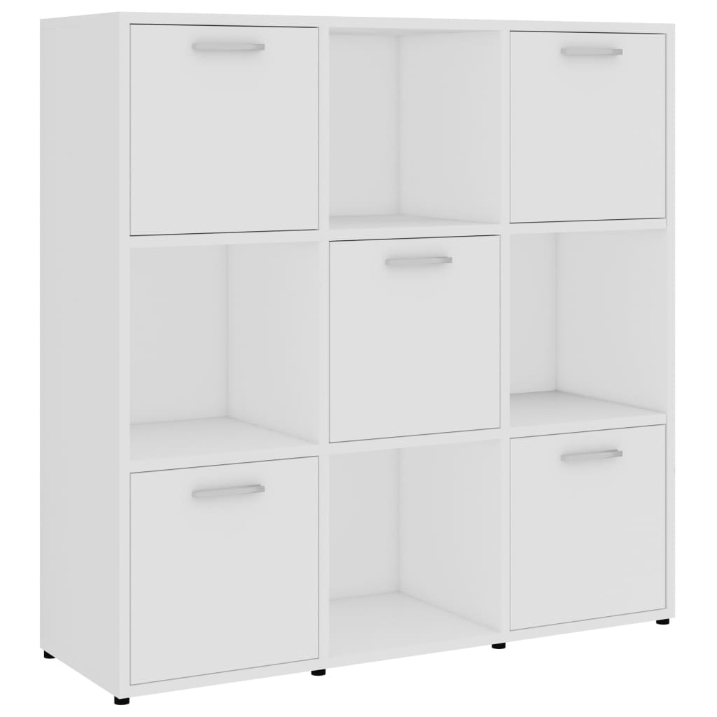 Estantería Vidaxl Madera Contrachapada 90x30x90 Cm Blanco