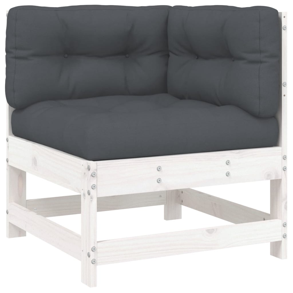 Vidaxl - Sofá Esquinero de Madera Maciza de Pino - Para Jardín, Terraza o Patio
