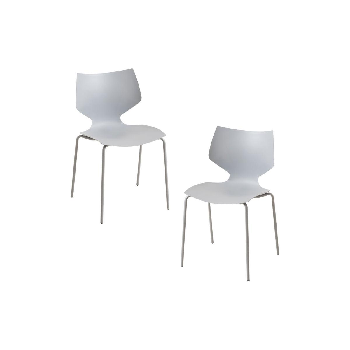 Regalos Miguel - Packs Sillas Comedor - Pack 2 Sillas Plecy - Gris claro