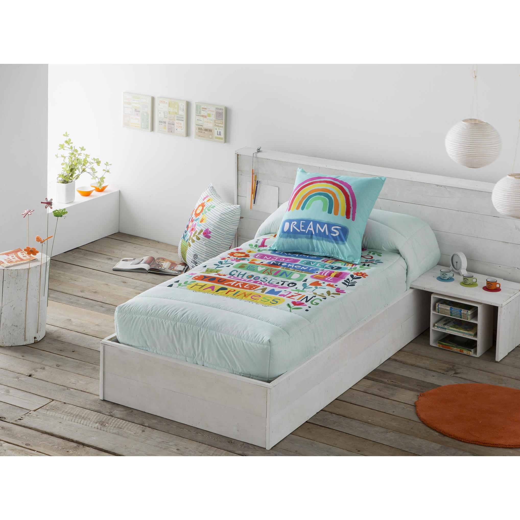 JVR - Edredón Ajustable modelo IMAGINE - Tejido 100% Algodón - Estampado digital - Fabricado en España - Cama 80/90/105/135/150