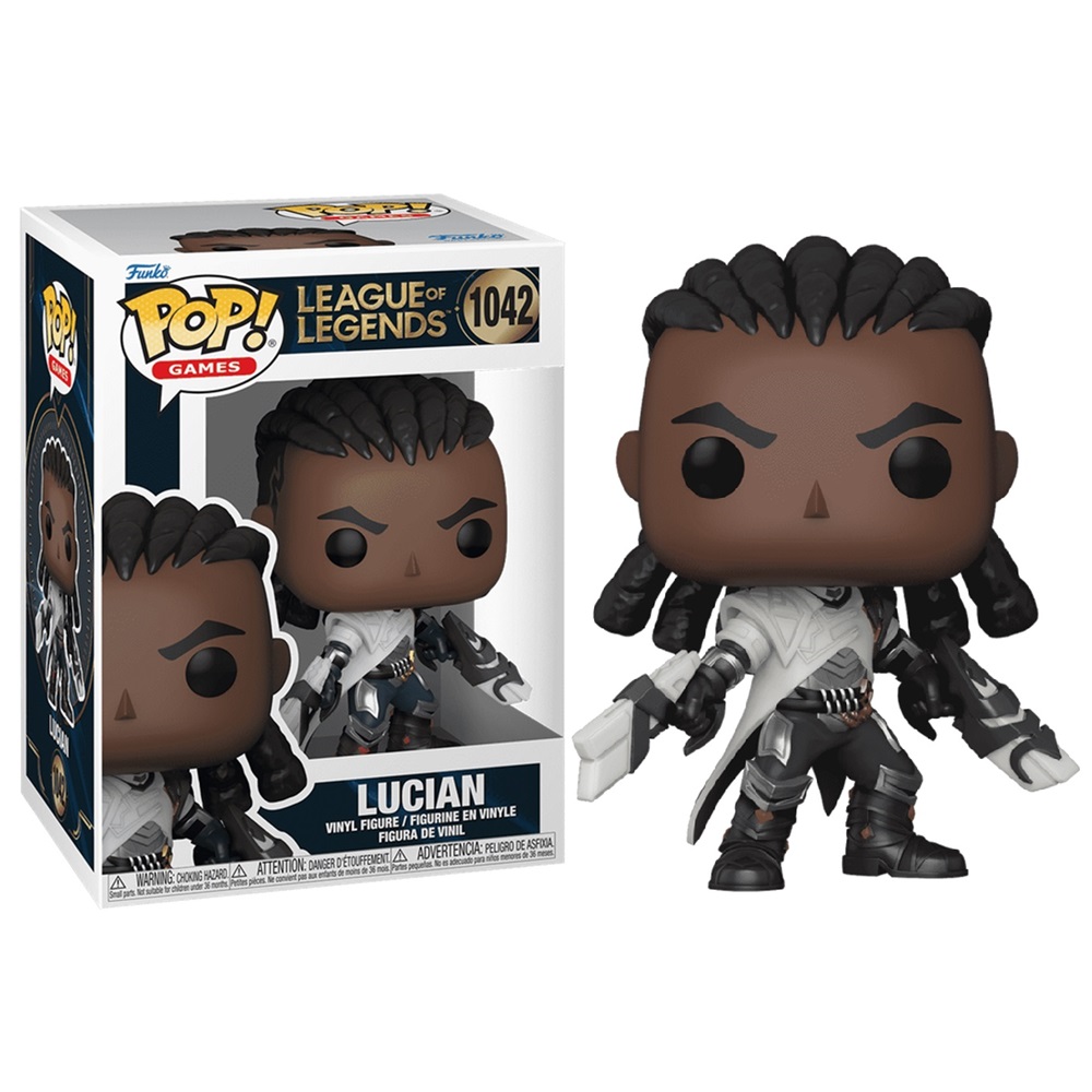 FUNKO POP! LEAGUE OF LEGENDS – LUCIAN, 80301, Nº1042, PRODUCTO CON LICENCIA OFICIAL