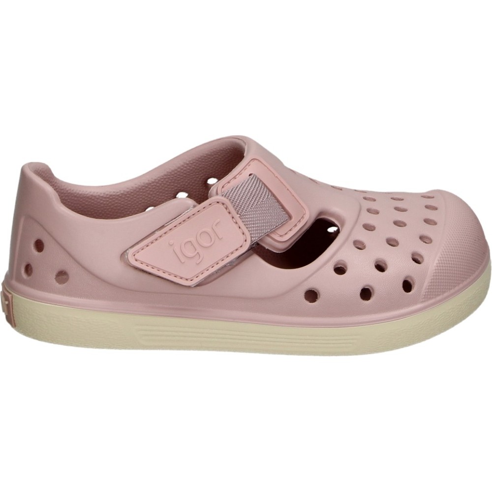 IGOR | Chancletas Barefoot Malibu Oceano Igor Infantiles – Chanclas de Agua en Color Rosa – Piscinas con Velcro – Ligeras y Flexibles – Suela Cero Drop – Blanditas – Cómodas – Modelo S10369-197