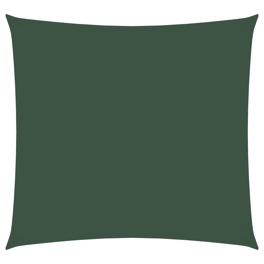 vidaXL Toldo de vela cuadrado tela Oxford verde oscuro 4x4 m