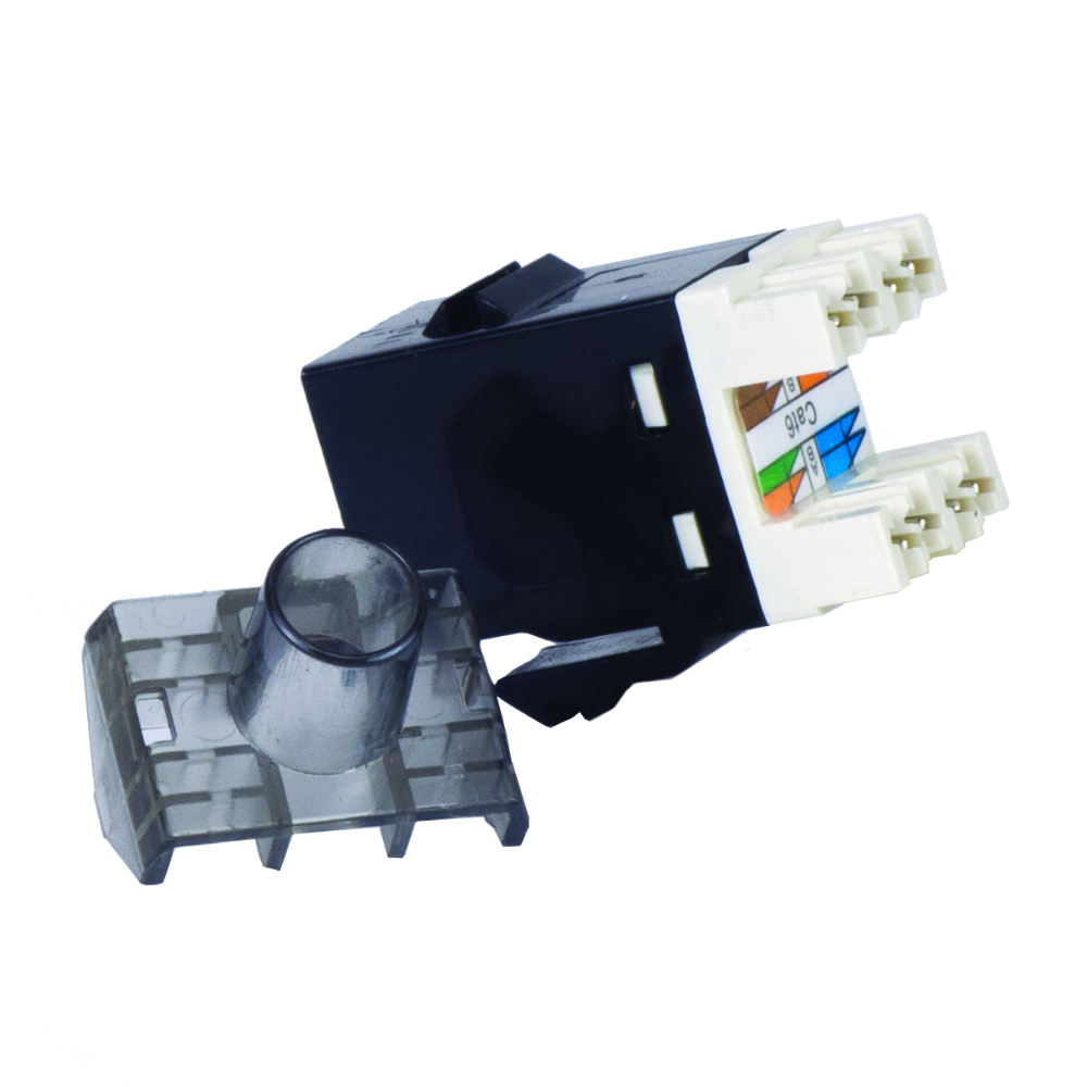 Conector Keystone UTP RJ45 Hembra Cat. 6 Dual Block Phasak 180º SD 3018 – Alta calidad, diseño eficiente, compatible con herramientas LSA+ y B110, para redes de alto rendimiento