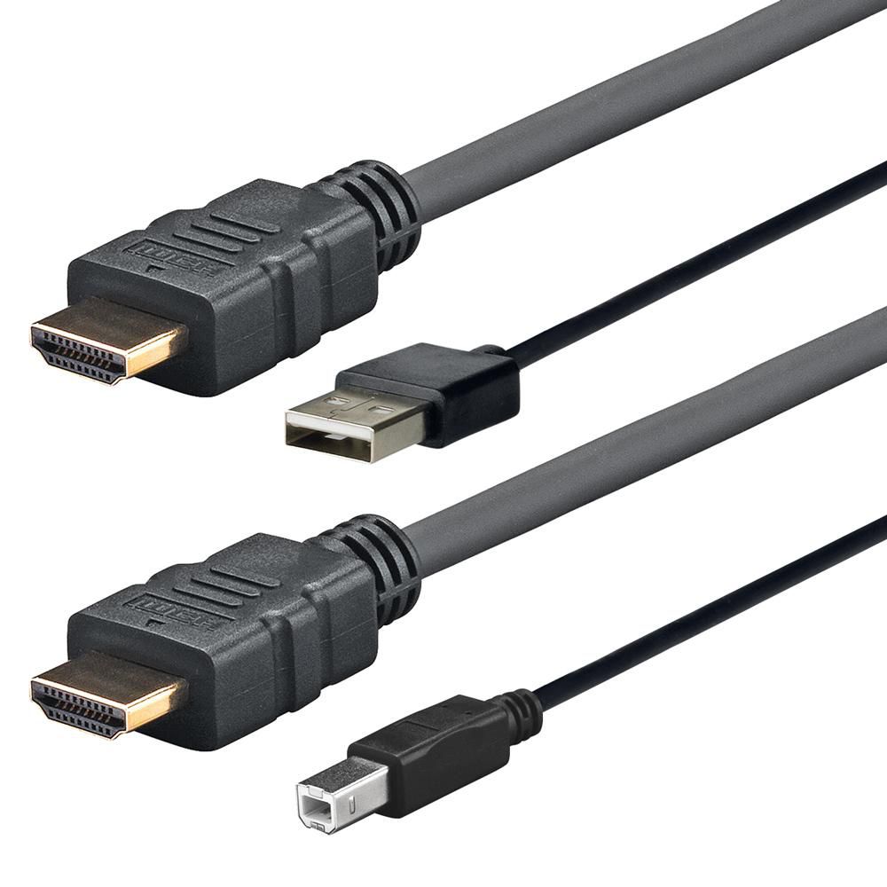 Adaptador HDMI con USB Vivolink de Alta Velocidad para Ordenador - 4m
