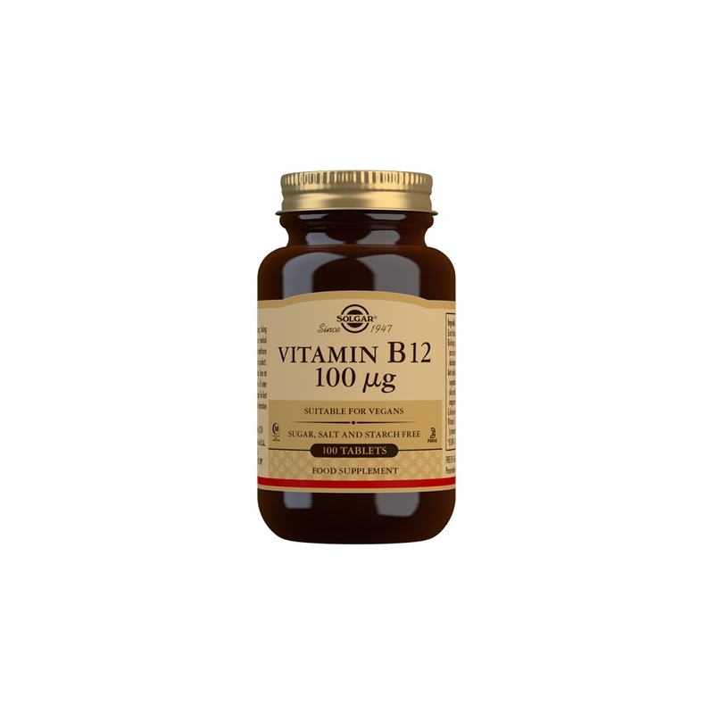 SOLGAR VITAMINA B12 100 MCG 100 COMPRIMIDOS