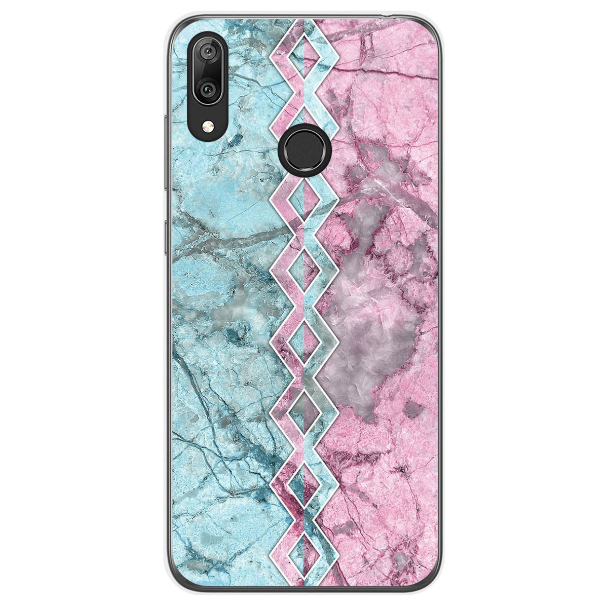 Tumundosmartphone Funda Gel Tpu para Huawei Y7 2019 diseño Mármol 08 Dibujos