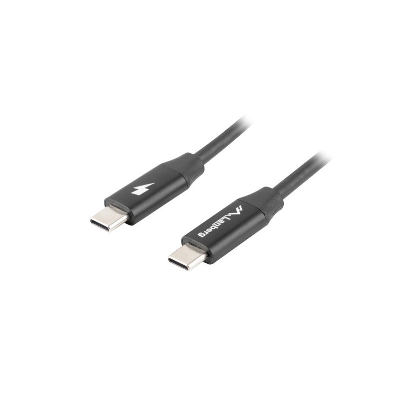 Lanberg - CA-CMCM-40CU-0018-BK cable USB USB 2.0 1,8 m USB C Negro CA-CMCM-40CU-0018-BK