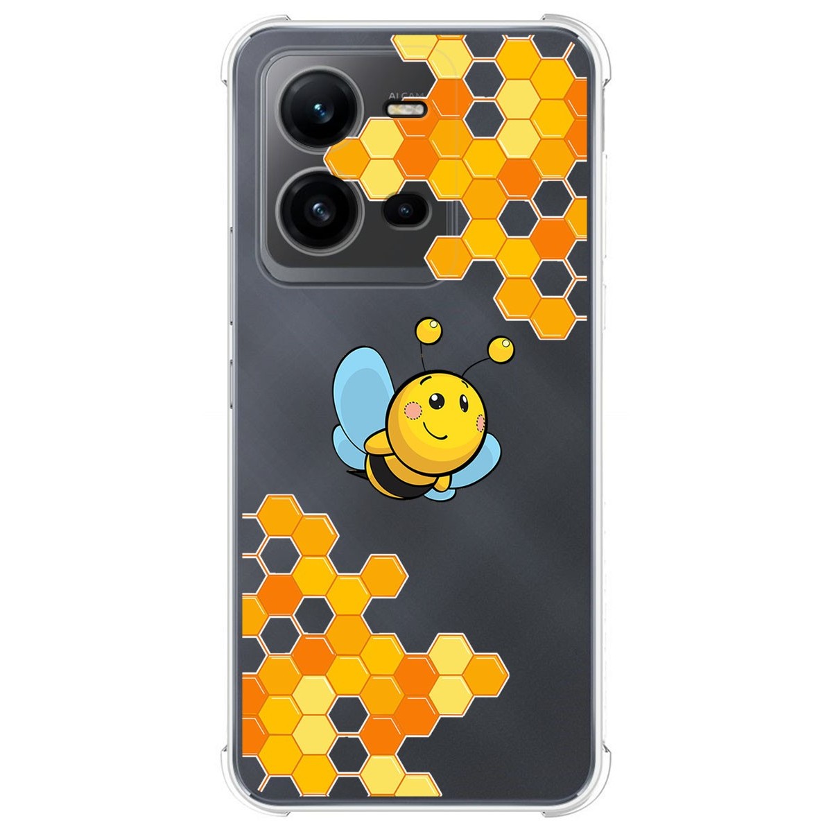 Funda Silicona Antigolpes para Vivo X80 Lite 5G diseño Abeja Dibujos