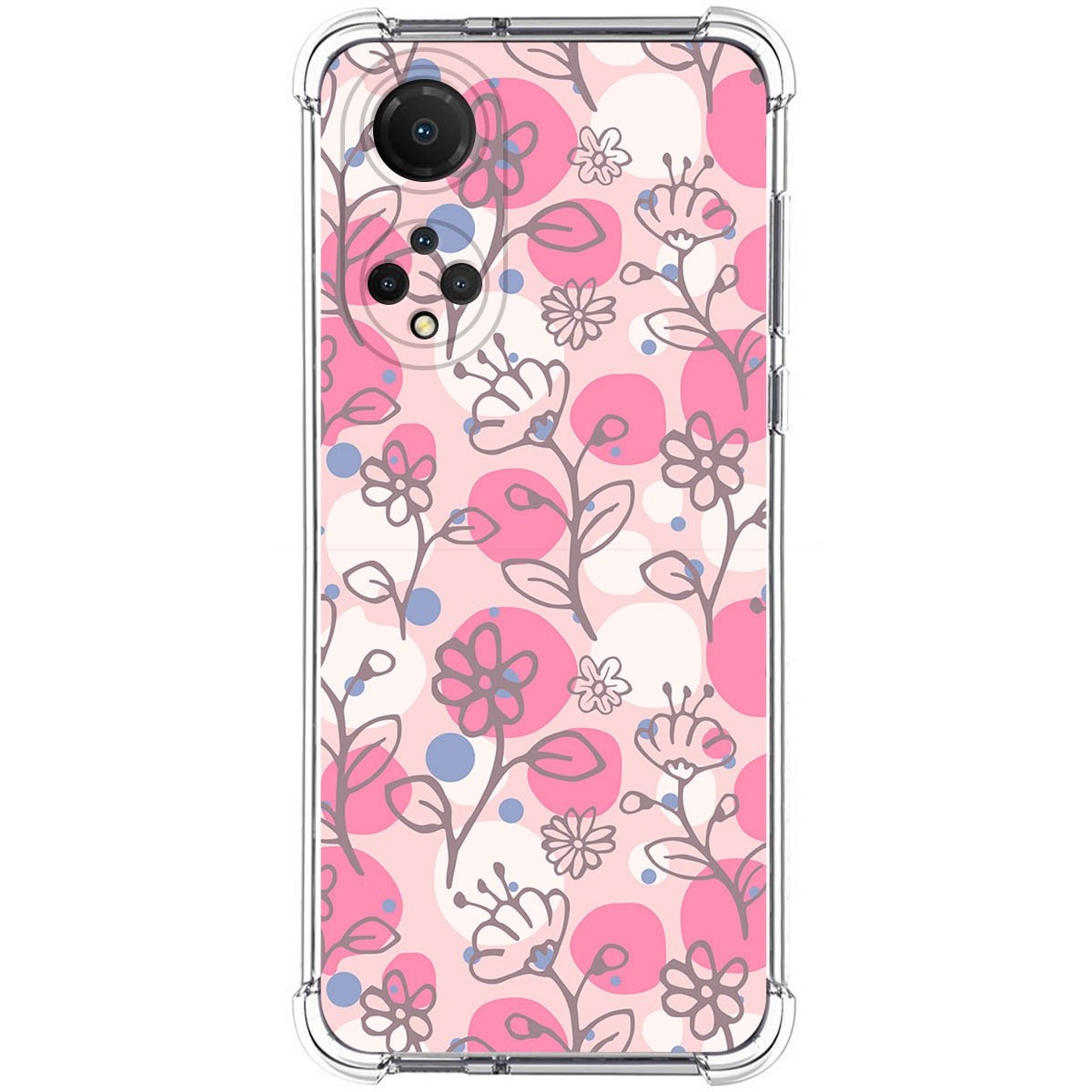 Funda Silicona Antigolpes para Huawei Honor X7 diseño Flores 07 Dibujos
