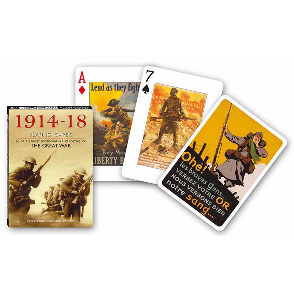 Piatnik Baraja de poker de 54 cartas Primera guerra mundial 1914-1916 Fotografías y Posters Museo Imperial de guerra Historia Histórica Juego mesa Jugar Adultos Colección Coleccionable Poquer