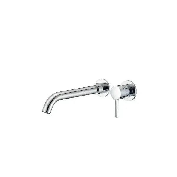 VALAZ Guadiana Grifo de lavabo de 26 cm redondo y empotrado fabricado en latón color cromo