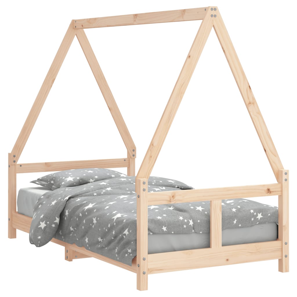 vidaXL Estructura de cama para niños madera de pino 80x160 cm