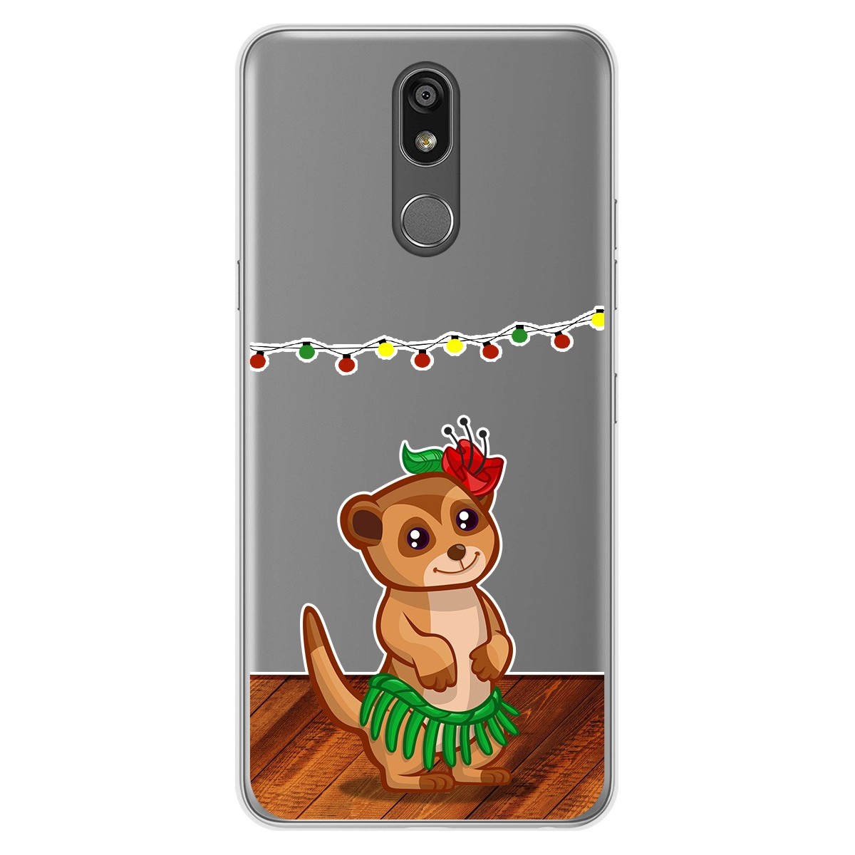 Tumundosmartphone Funda Gel Transparente para Lg K40 diseño Suricata Dibujos