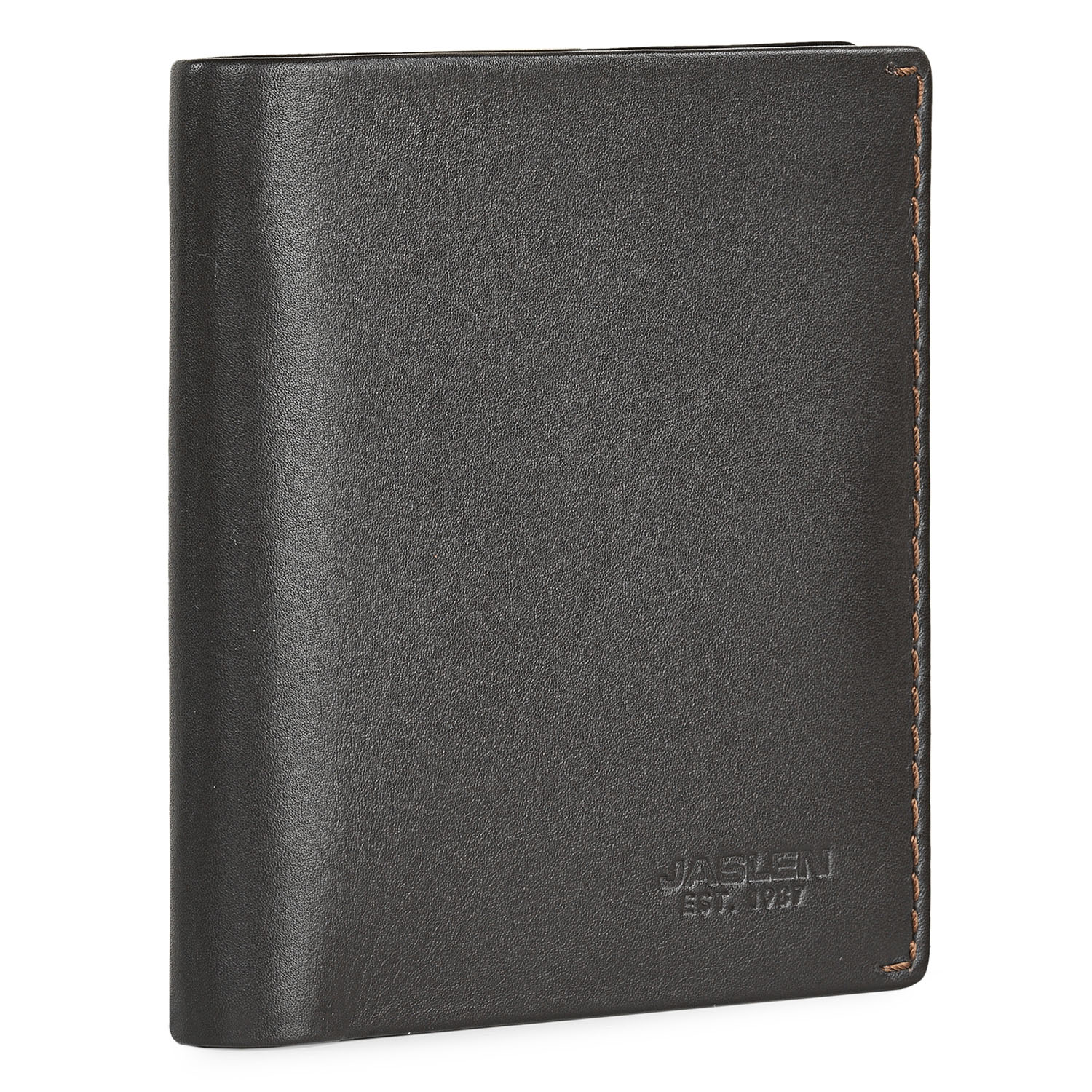 Carteras Para Hombre Piel - Cartera Hombre Marca JASLEN - Billeteras Para Hombre Con Compartimento Para Tarjetas - Monedero Hombre Piel Autentica Con Cremallera - Cartera Tarjetero Hombre RFID 205618