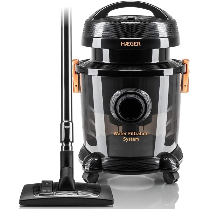 Aspirador Haeger Aquaclean 1200 con Filtro de Agua, 1200W, Depósito de agua 9L