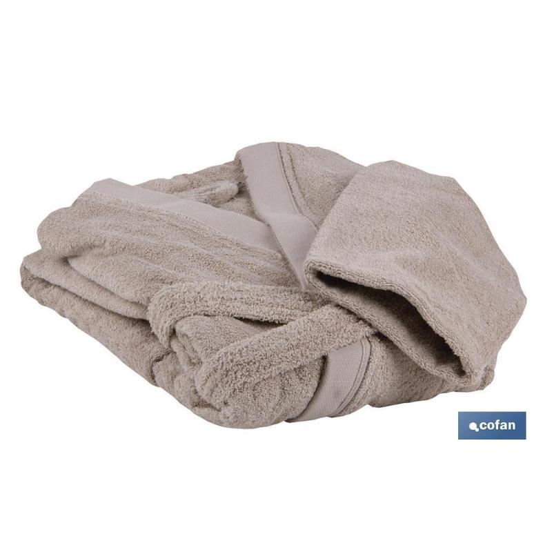 Albornoz beige gr.500/m2 modelo abisinia talla s