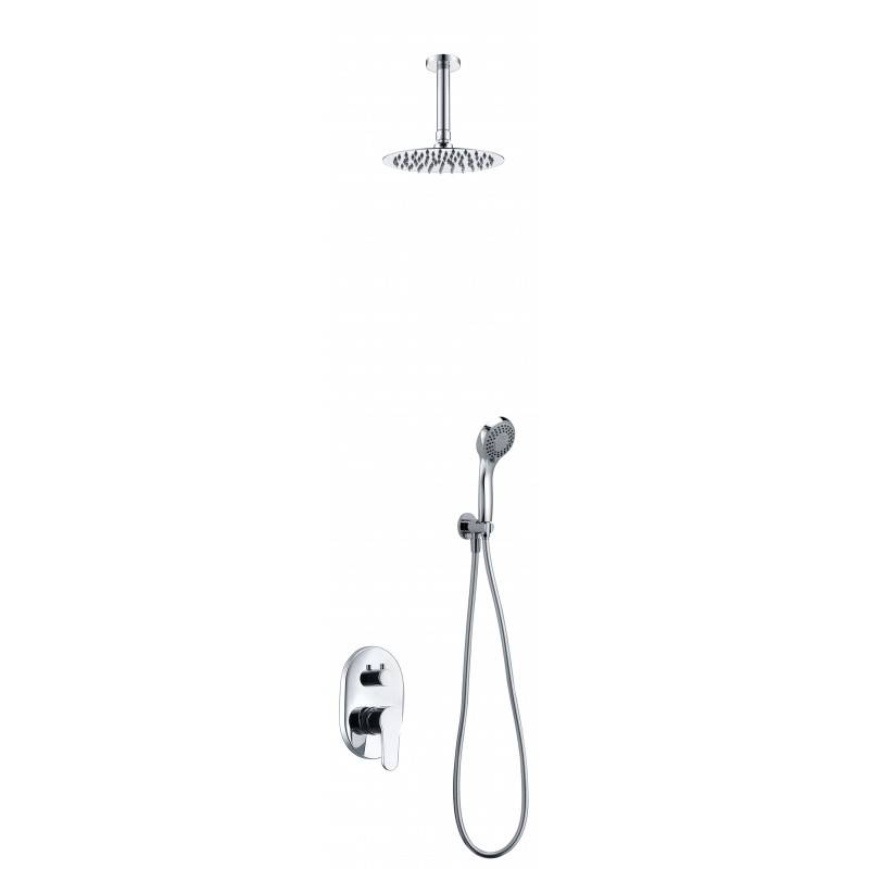 Imex Mónaco GT003 conjunto de ducha moderno con acabado cromado para baño