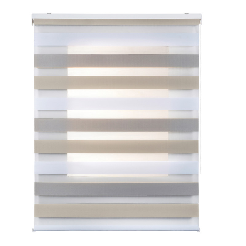 STORESDECO Estor Enrollable Noche y Día Premium con Doble Tejido, Estor con Galeria y Cadeneta de Aluminio de Alta Calidad para Salón Comedor Dormitorio