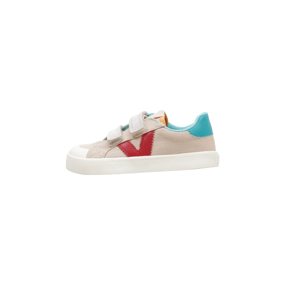 victoria OLIVER BAREFOOT LONA Deportivas Con Velcro Niño Beige