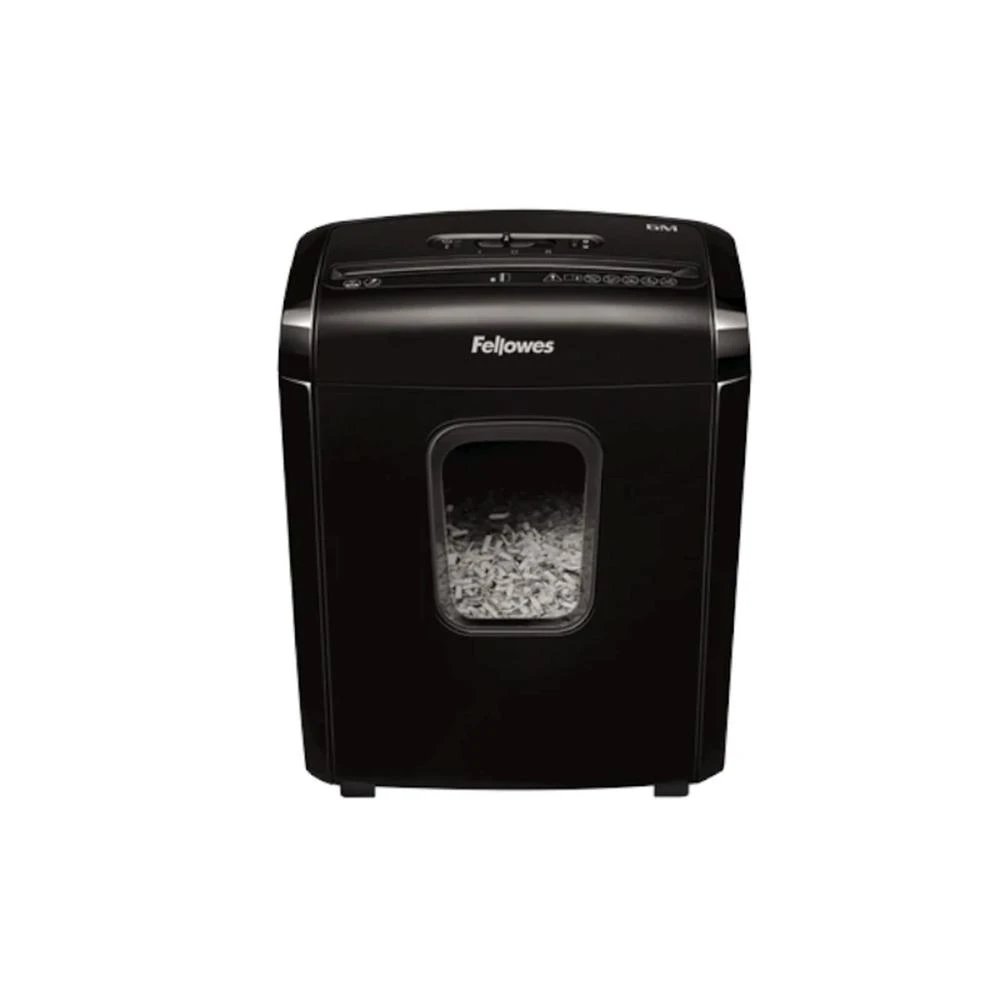 Destructora de Papel FELLOWES Mini-corte 4 x 12 mm (P-4) 6 hojas (70 g) Tarjetas Grapas 4631101