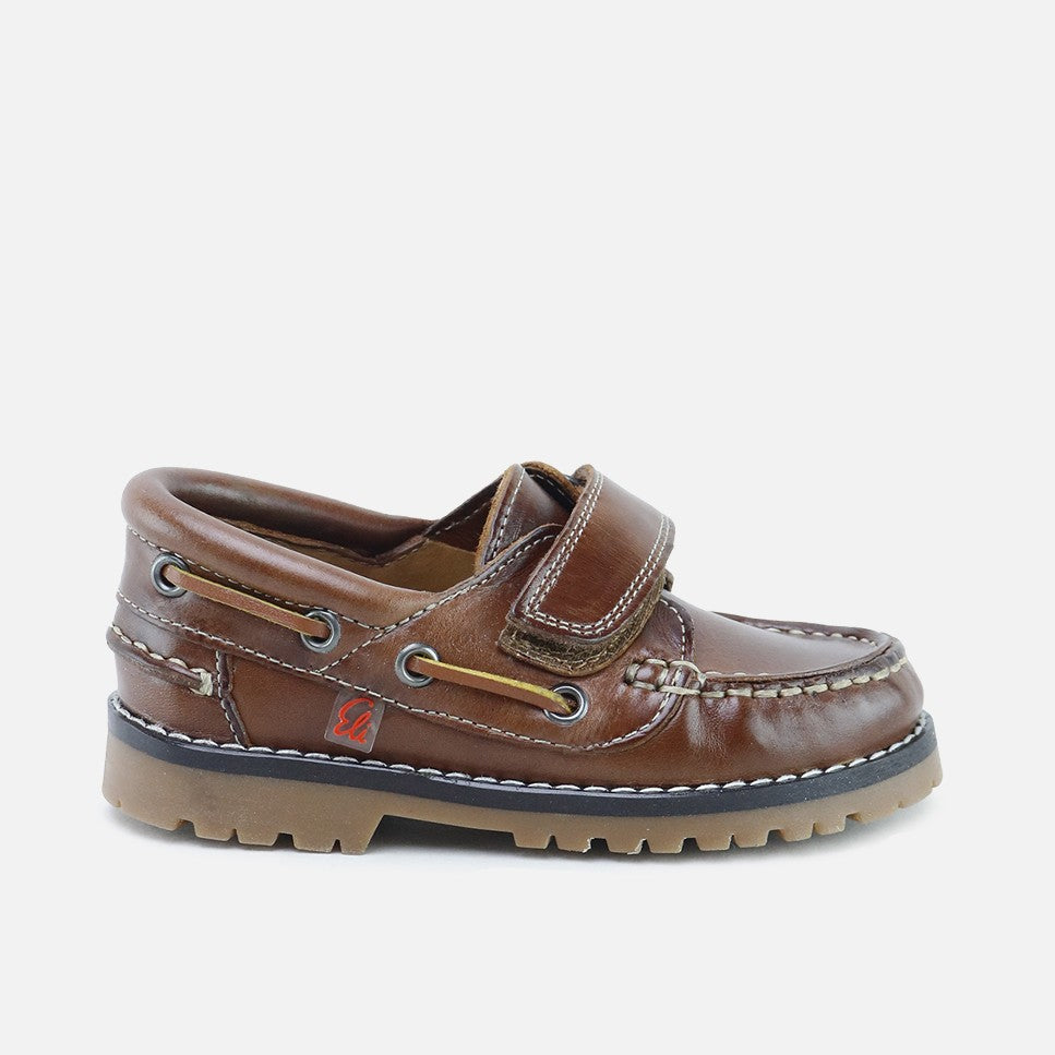 Zapatos Nauticos Cierre Adherente Marron Sibaritas | Eli 1957