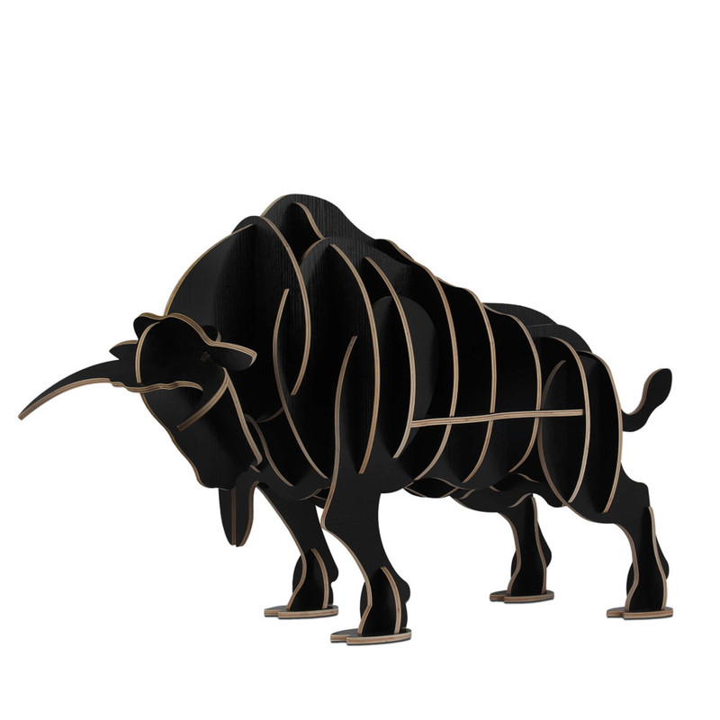 ORION91 Estantería TORO Gigante Madera DM Color Negro 🖤 63 x 115 x 35 cm - SpazioLuzio