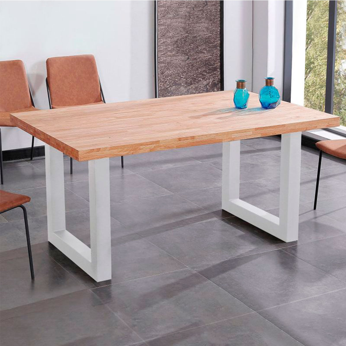 Mesa de comedor Loft fija 75x160x100 cm Adec