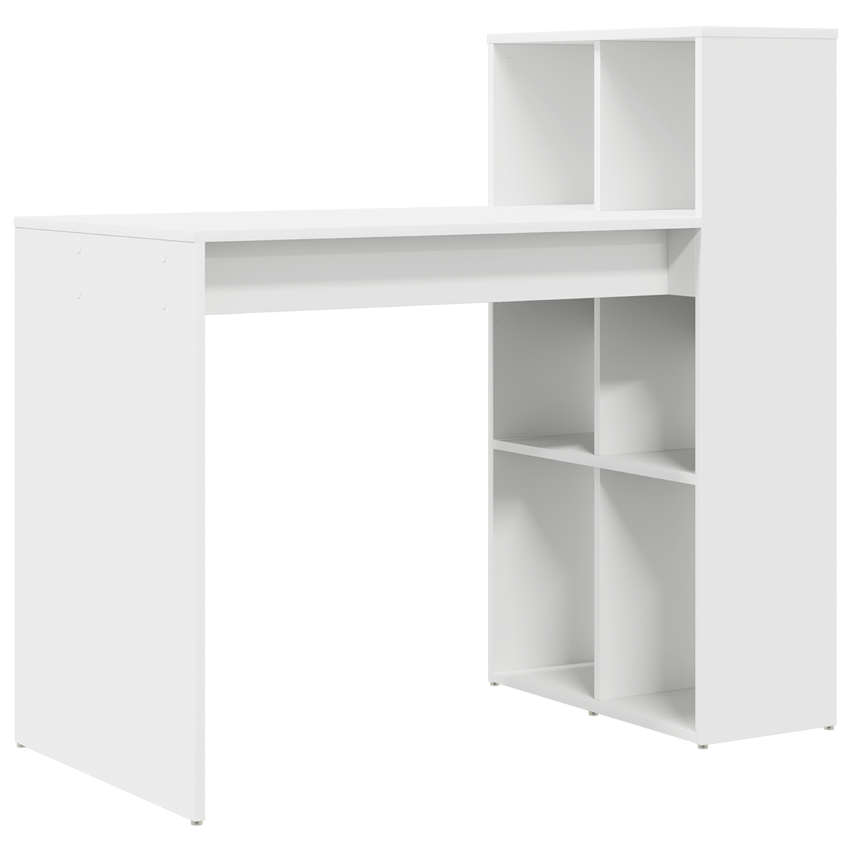 Escritorio Marsella estantería lateral blanco 103x108x55 cm