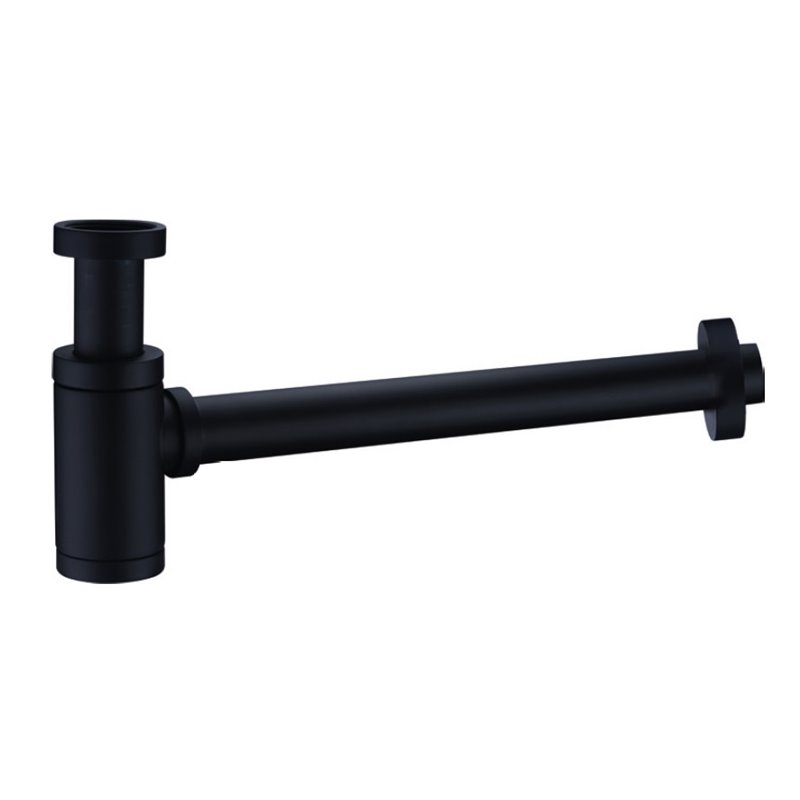 Imex SCL002/NG sifón decorativo negro diseño botella para lavabo o bidé