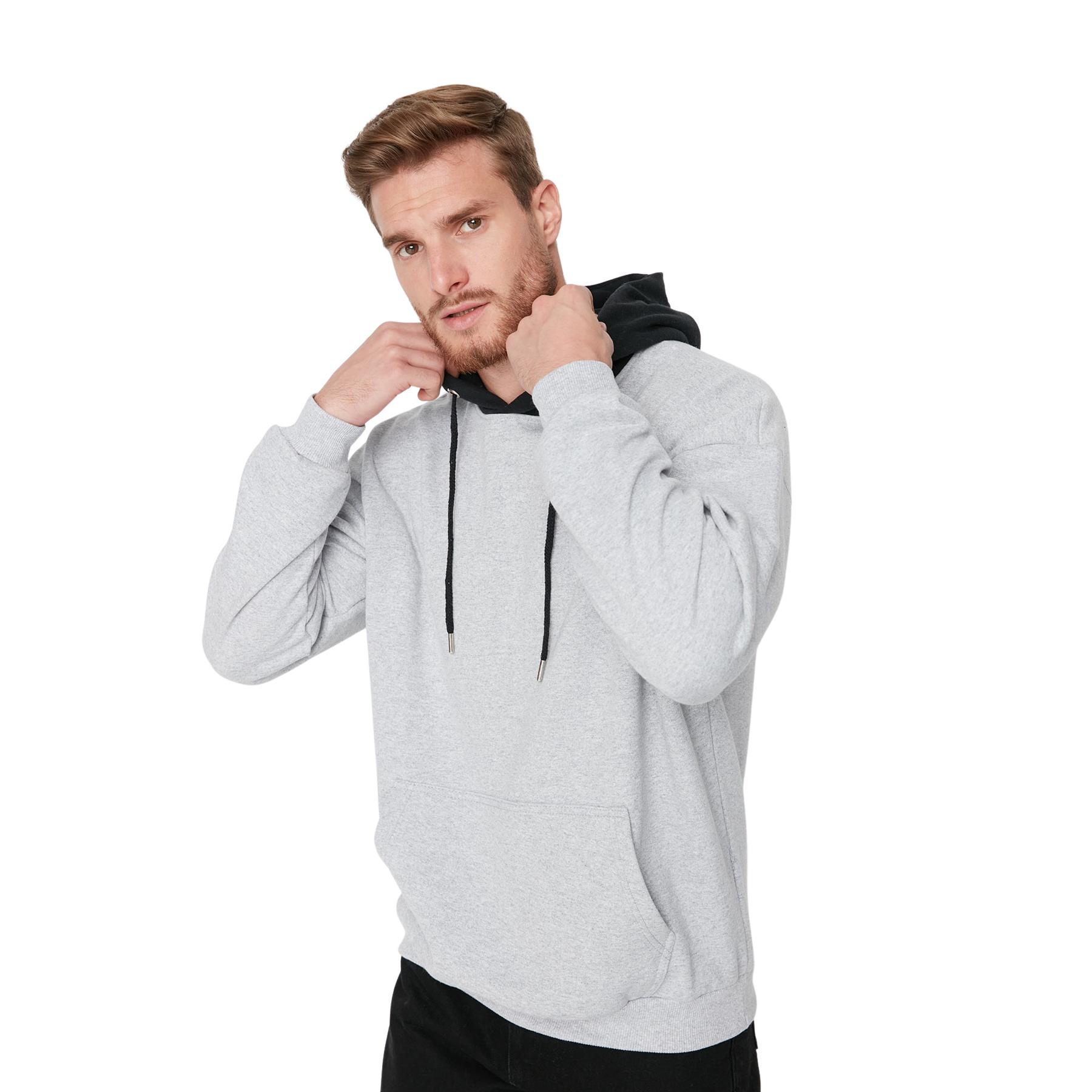 Trendyol Hombre Gris Sudaderas De - Cómodas Y Modernas Extra Grande