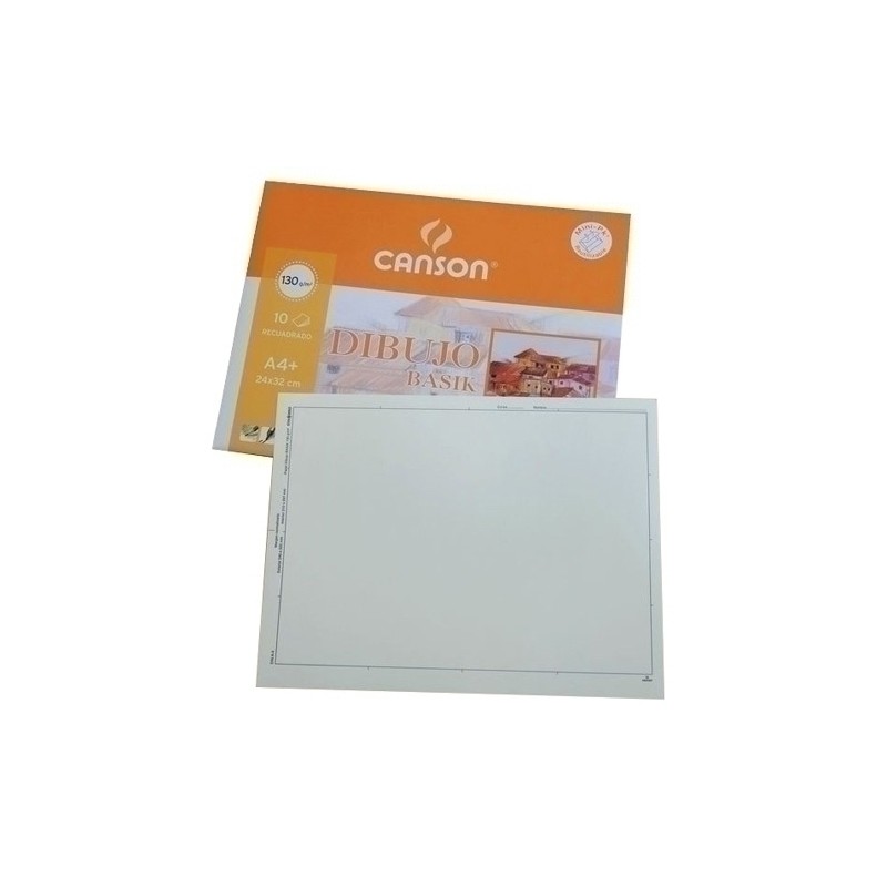 Canson - LAMINA G-C DIBUJO BASIK M.PK 10 A4+ RECD C200406346/110487