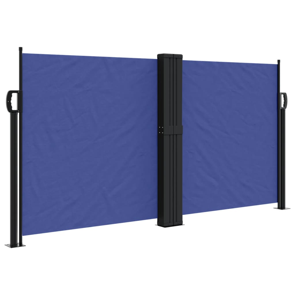 vidaXL Toldo lateral retráctil 120x600 cm Color Negro, Crema, Azul