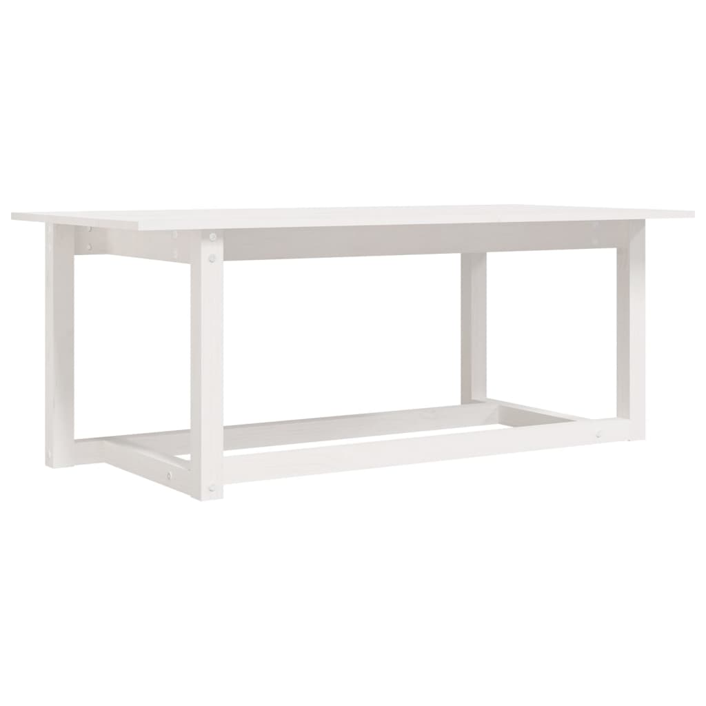 Vidaxl Mesa de Centro de Madera Maciza de Pino 110x55x45 Cm Natural
