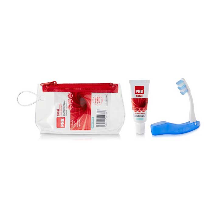 PHB Total Kit Viaje Cepillo + Pasta 15 Ml