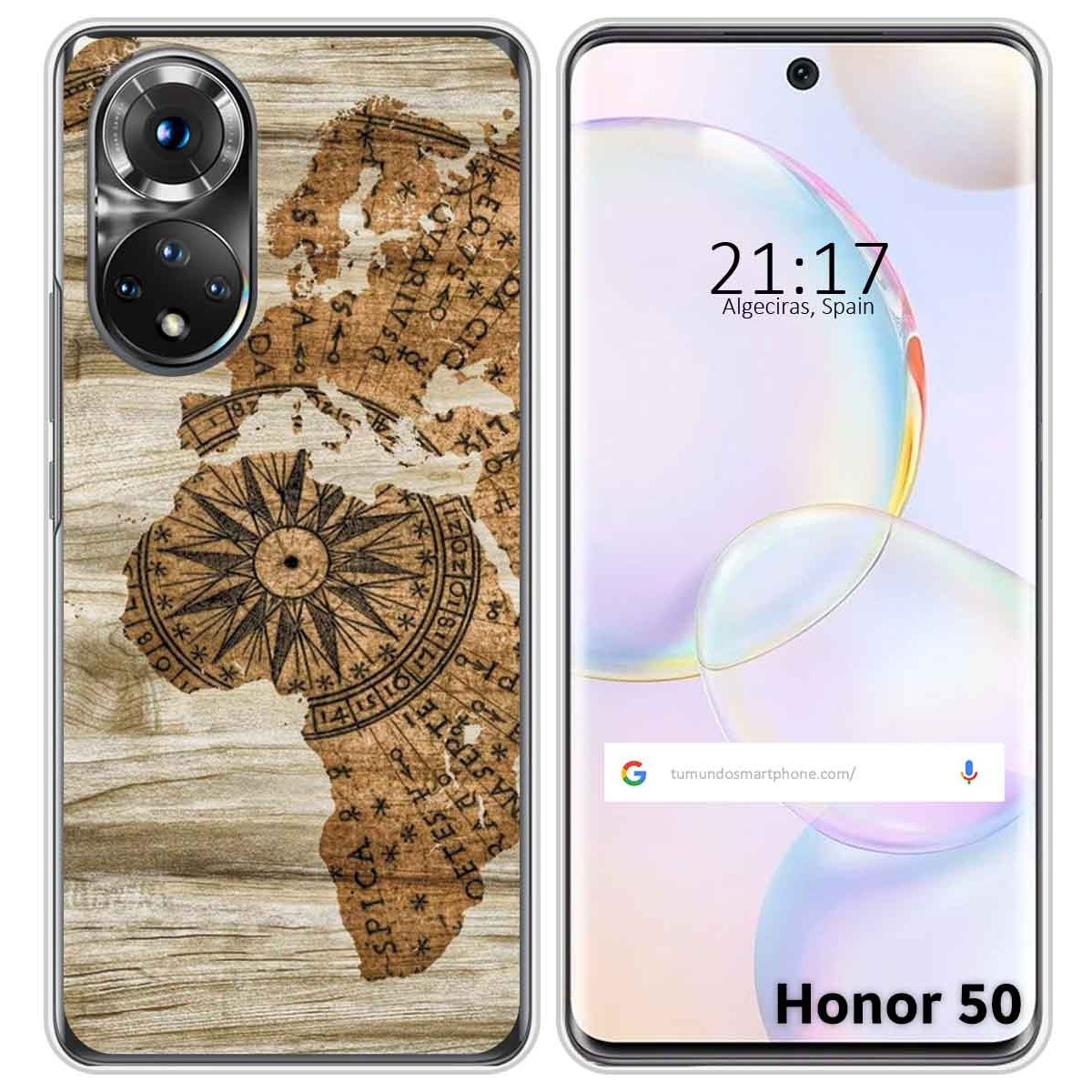 Funda Silicona para Huawei Nova 9 / Honor 50 5G diseño Madera 07 Dibujos